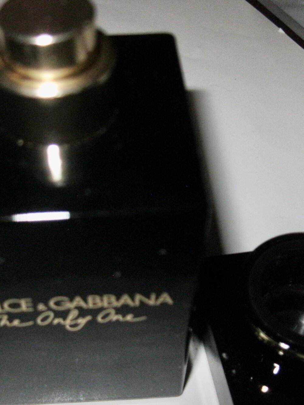 DOLCE & GABBANA "THE ONLY ONE" EMPTY PERFUME BOTTLE AND ORIGINAL BOX